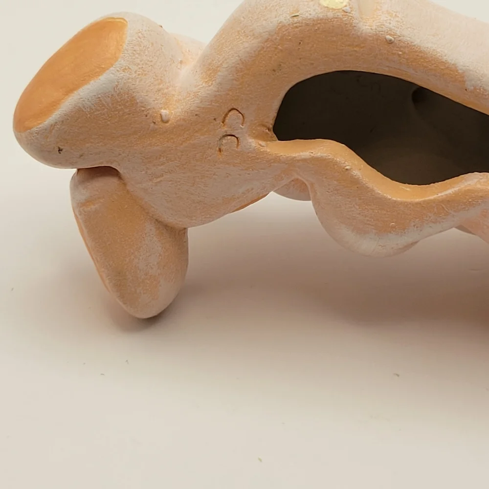 Vintage Handpainted Sleepy Bunny Baby Figurine. Marked CC. - Picture 7 of 7